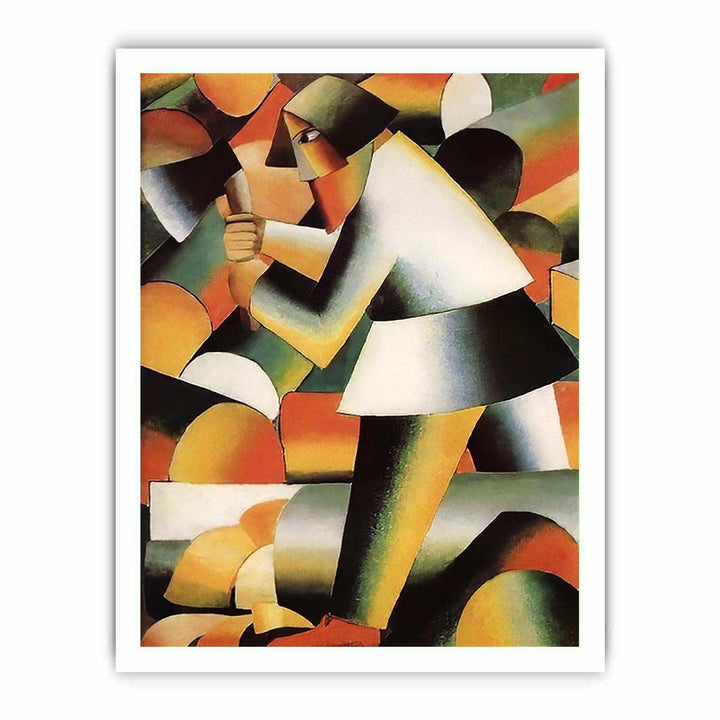 The Woodcutter by Kasimir Malevich