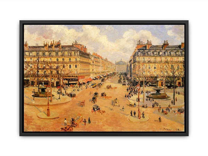 Avenue de l'Opera, Misty Weather Morning sunshine