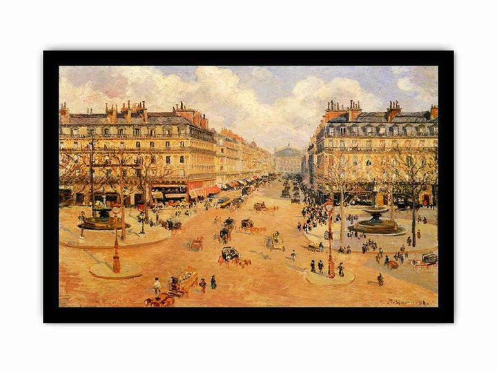 Avenue de l'Opera, Misty Weather Morning sunshine