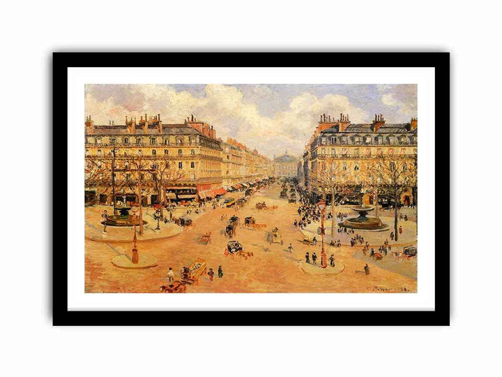 Avenue de l'Opera, Misty Weather Morning sunshine