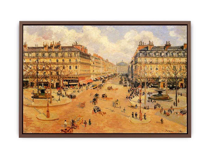 Avenue de l'Opera, Misty Weather Morning sunshine