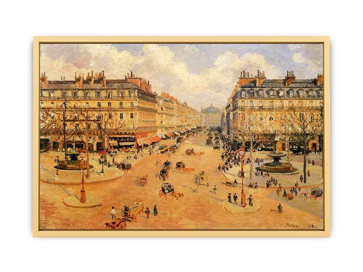 Avenue de l'Opera, Misty Weather Morning sunshine