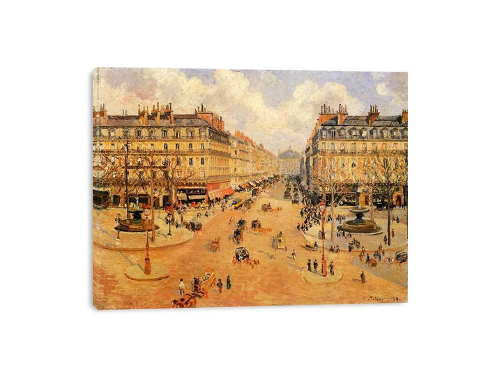 Avenue de l'Opera, Misty Weather Morning sunshine