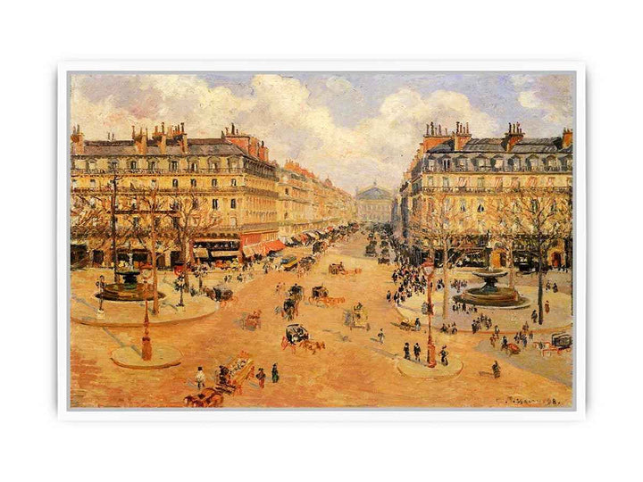 Avenue de l'Opera, Misty Weather Morning sunshine