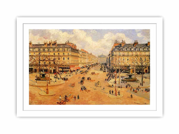 Avenue de l'Opera, Misty Weather Morning sunshine