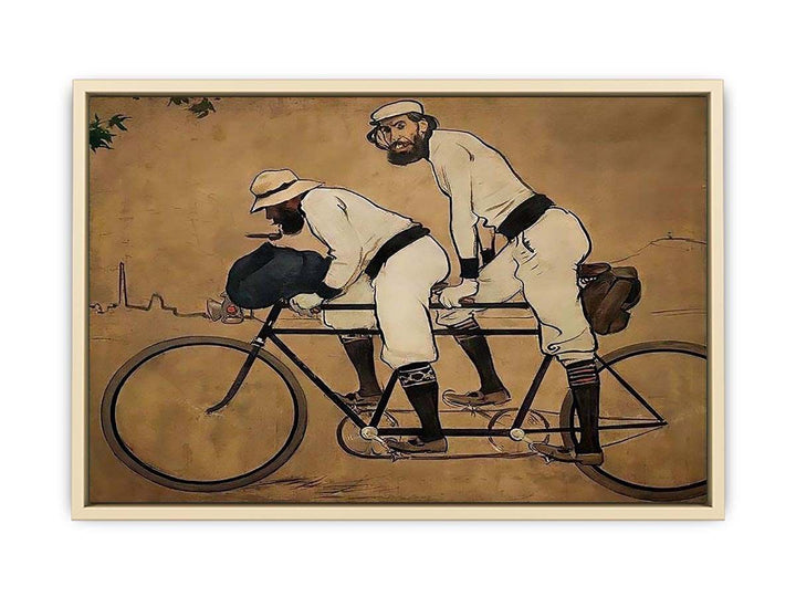 Self Portrait of Casas with Pere Romeu on a Tandem