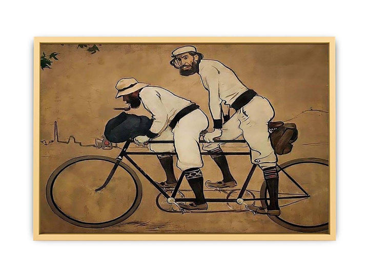 Self Portrait of Casas with Pere Romeu on a Tandem