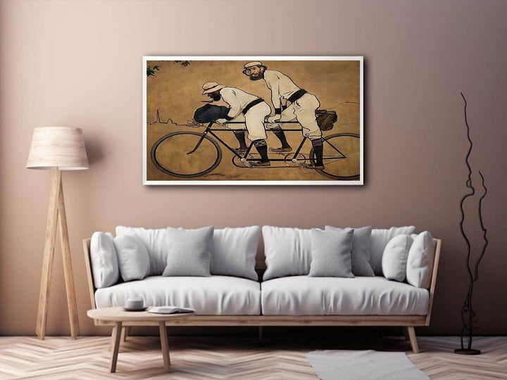 Self Portrait of Casas with Pere Romeu on a Tandem
