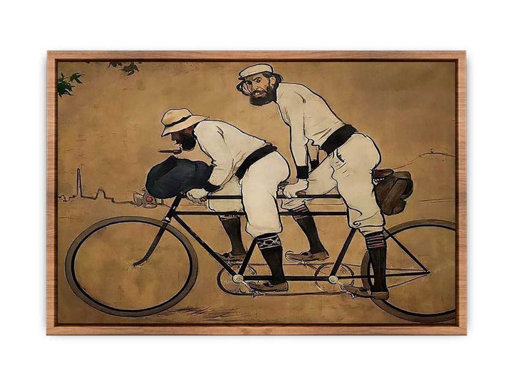 Self Portrait of Casas with Pere Romeu on a Tandem
