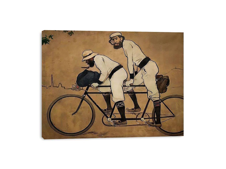 Self Portrait of Casas with Pere Romeu on a Tandem