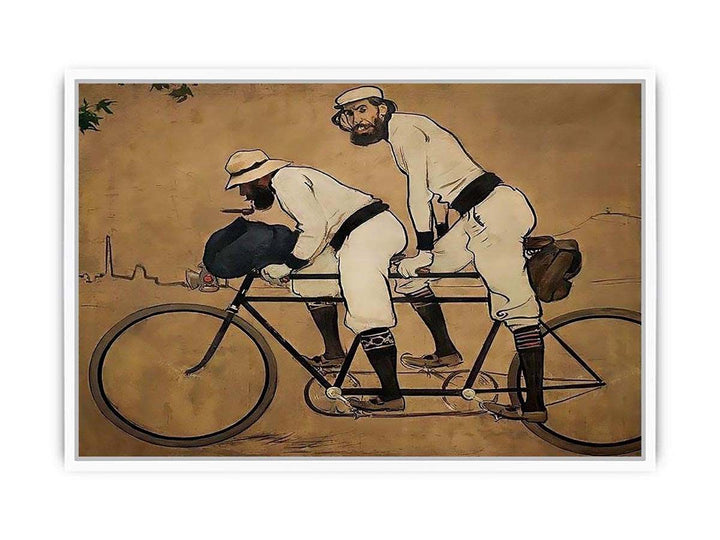Self Portrait of Casas with Pere Romeu on a Tandem