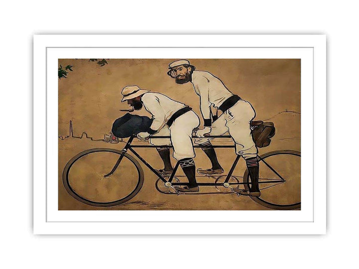 Self Portrait of Casas with Pere Romeu on a Tandem