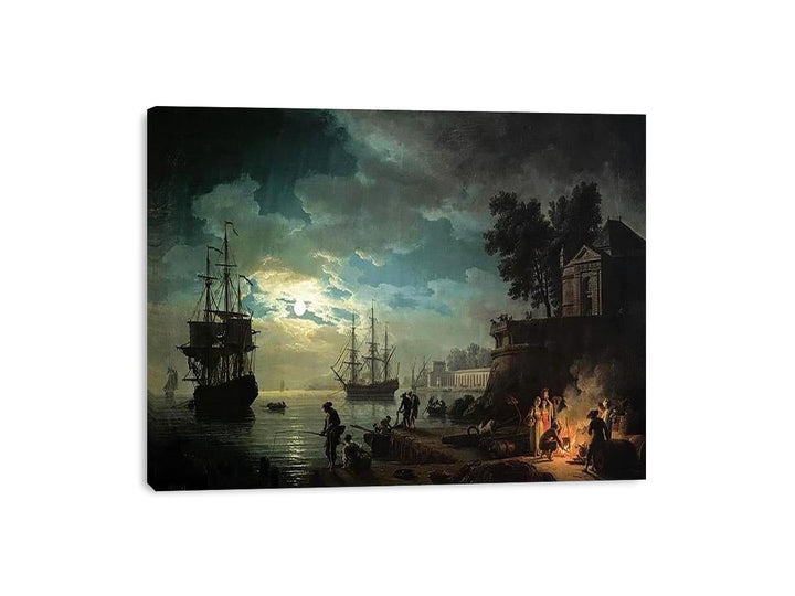 Night A Port in the Moonlight