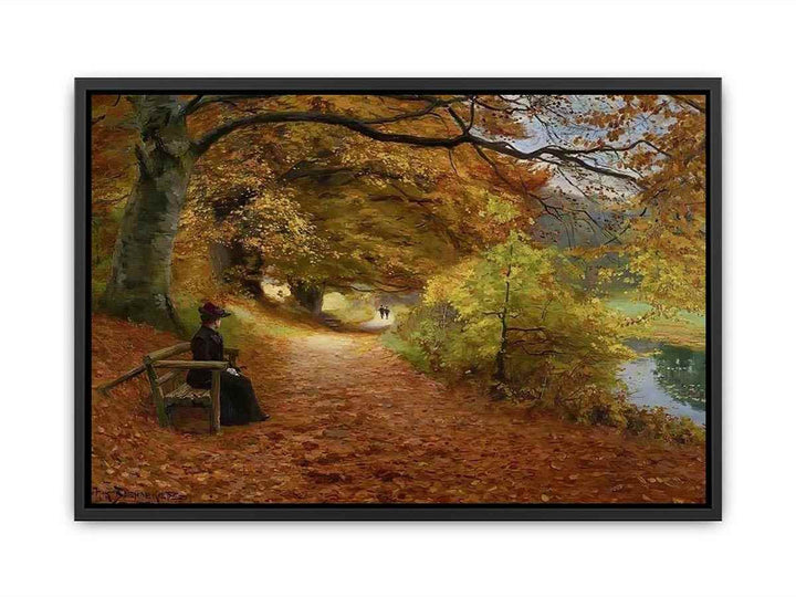 A Wooded Path In Autumn