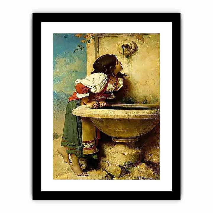 Roman Girl at a Fountain