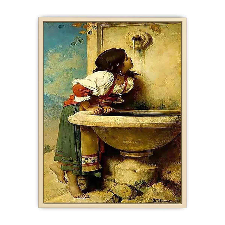 Roman Girl at a Fountain