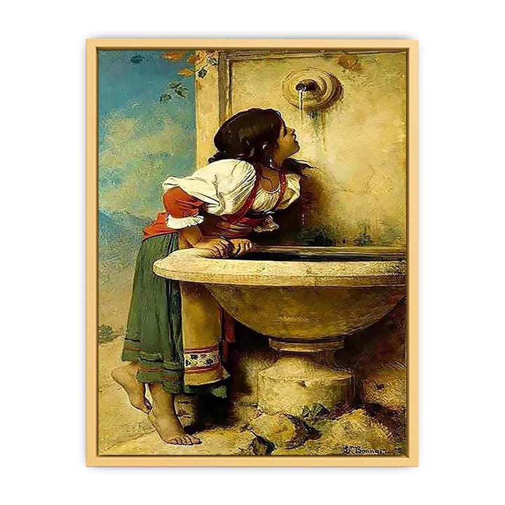 Roman Girl at a Fountain