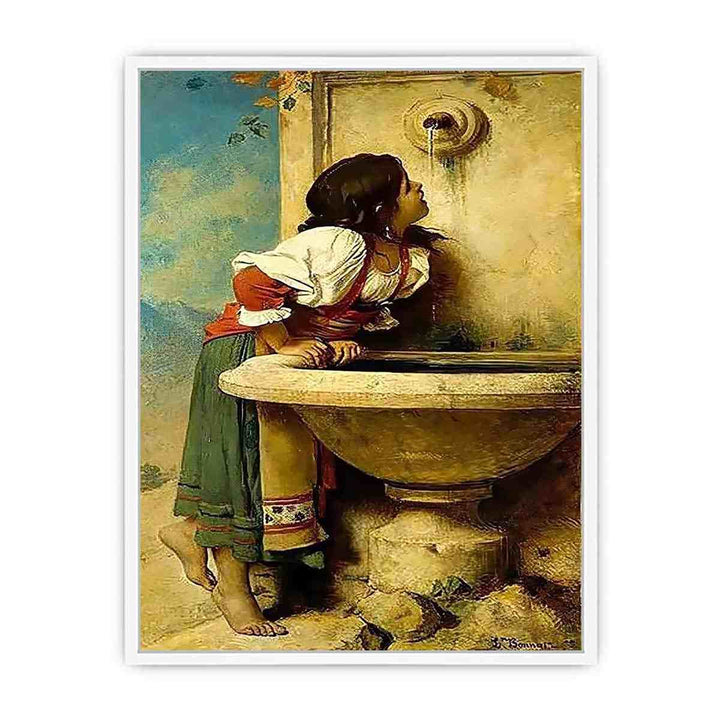 Roman Girl at a Fountain