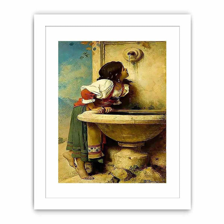 Roman Girl at a Fountain