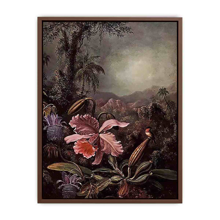 Orchids Passion Flowers And Hummingbird