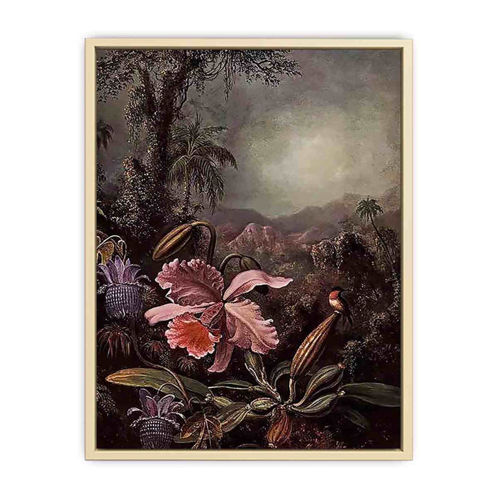 Orchids Passion Flowers And Hummingbird