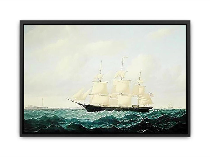 Dashing Wave' clipper ship off Boston Light