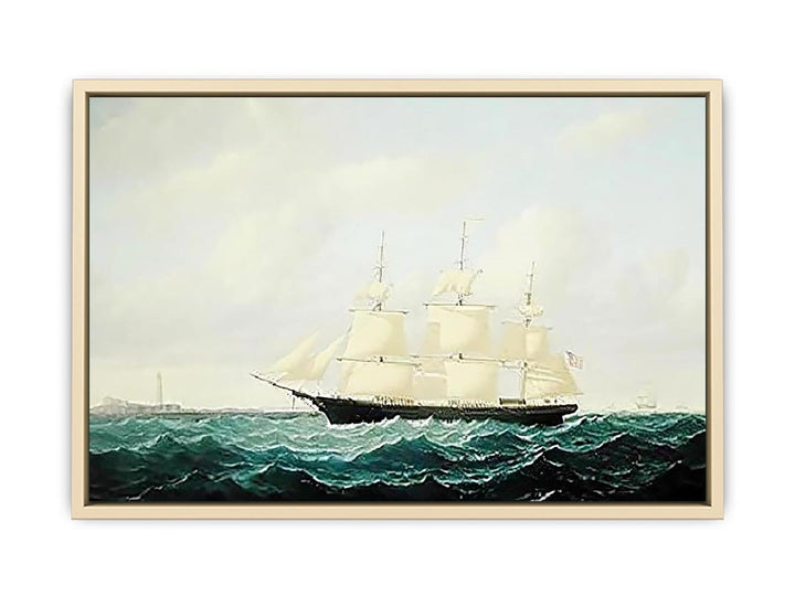 Dashing Wave' clipper ship off Boston Light