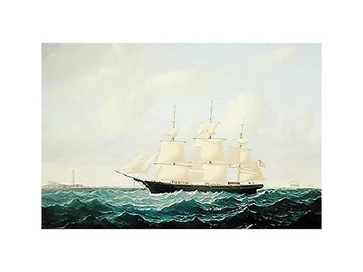 Dashing Wave' clipper ship off Boston Light