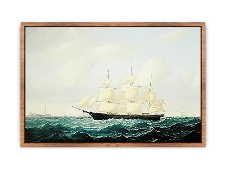 Dashing Wave' clipper ship off Boston Light