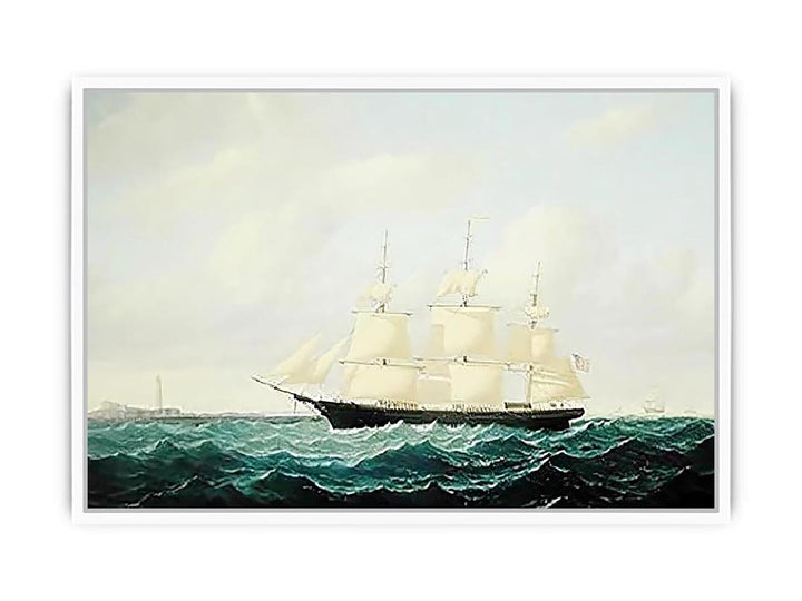 Dashing Wave' clipper ship off Boston Light