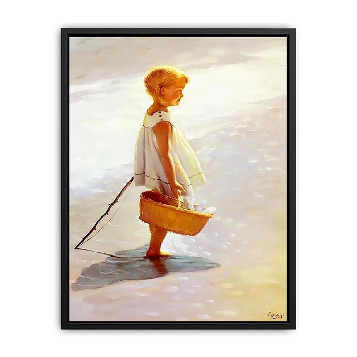 Young Girl On A Beach