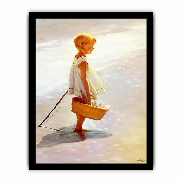 Young Girl On A Beach