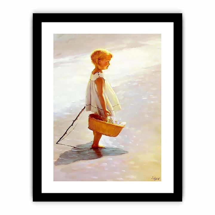 Young Girl On A Beach