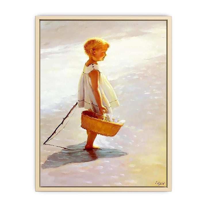 Young Girl On A Beach