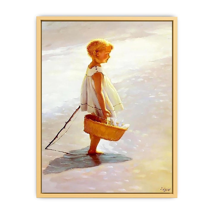 Young Girl On A Beach