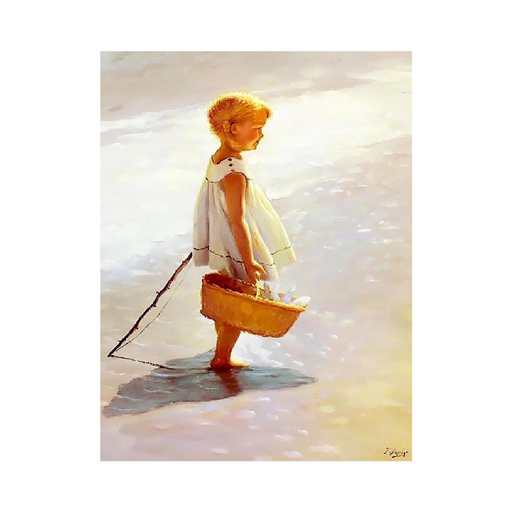 Young Girl On A Beach