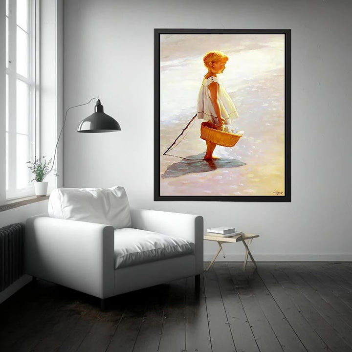 Young Girl On A Beach