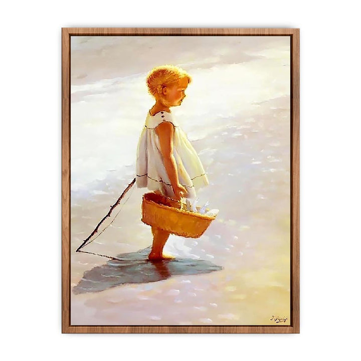 Young Girl On A Beach