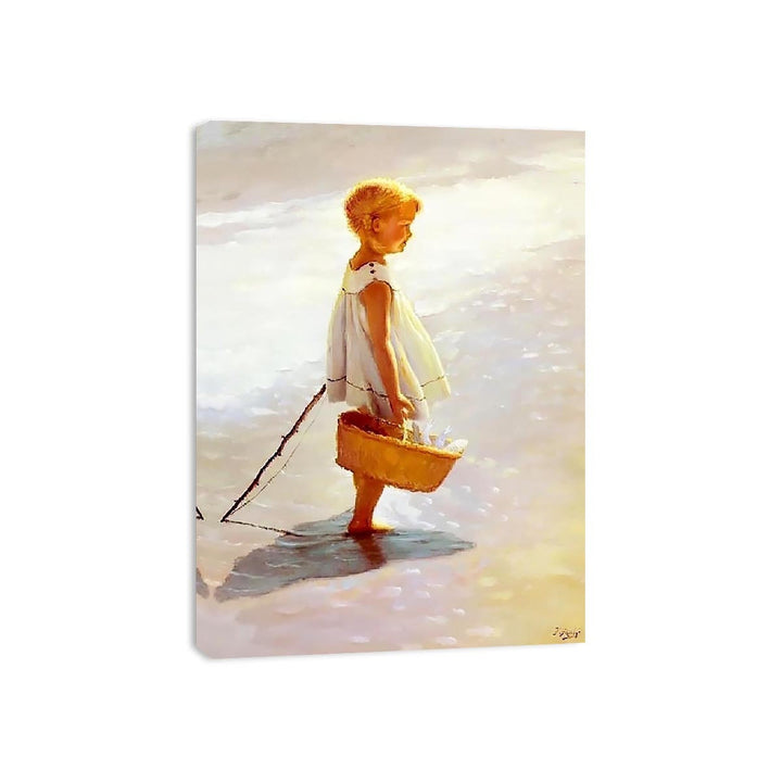 Young Girl On A Beach