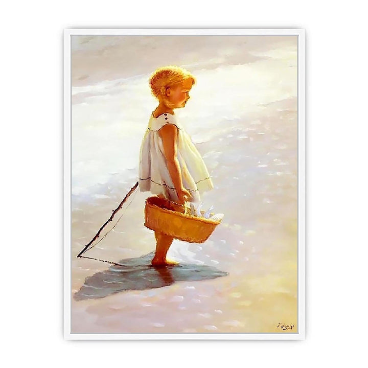 Young Girl On A Beach