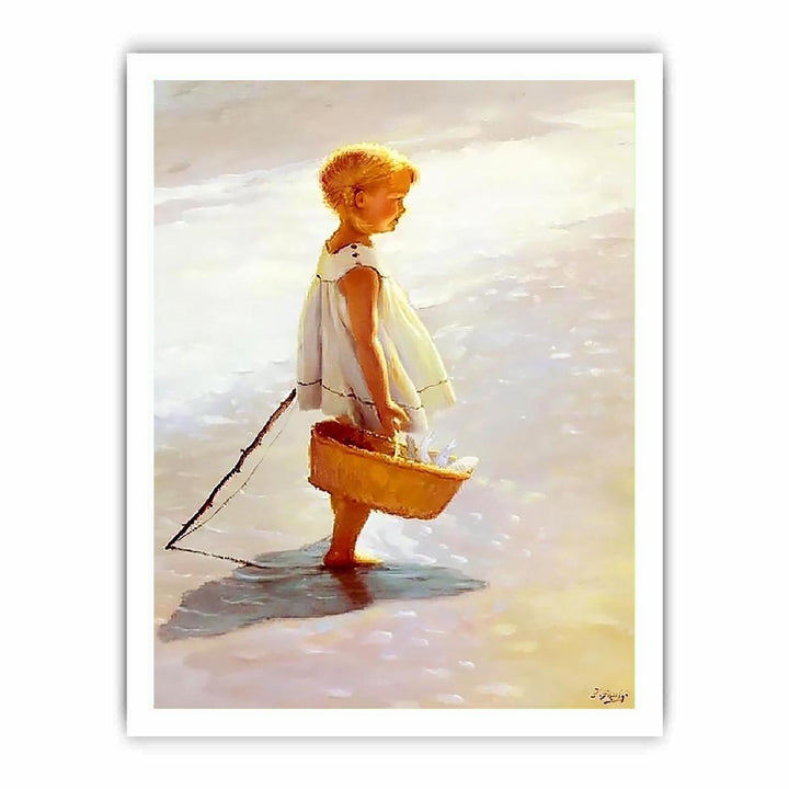 Young Girl On A Beach
