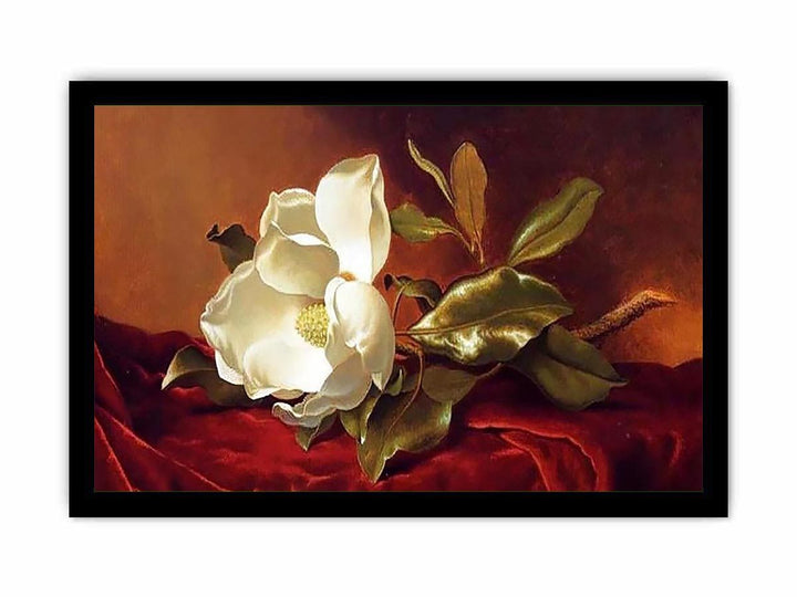 A Magnolia On Red Velvet