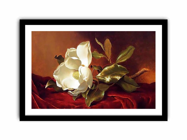 A Magnolia On Red Velvet