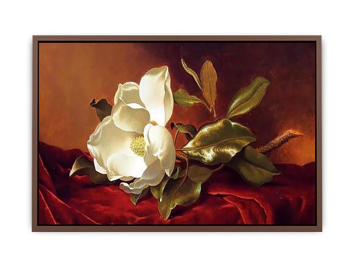 A Magnolia On Red Velvet