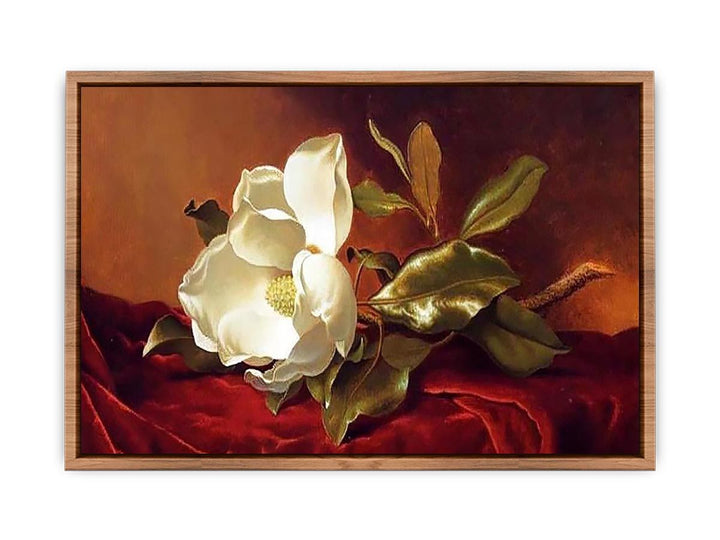 A Magnolia On Red Velvet