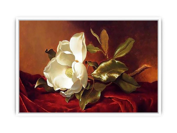 A Magnolia On Red Velvet