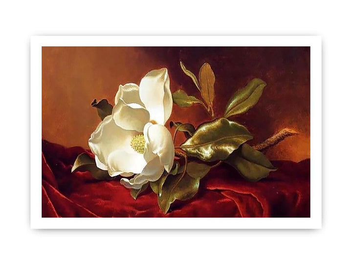A Magnolia On Red Velvet