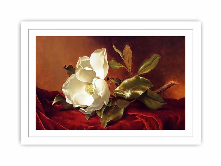 A Magnolia On Red Velvet