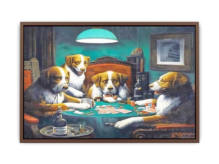 Dogs Playing Poker Painting