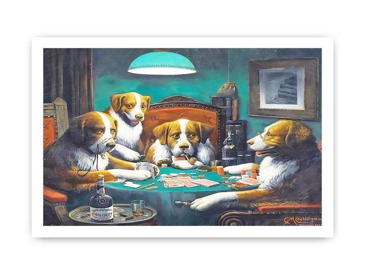 Dogs Playing Poker Painting